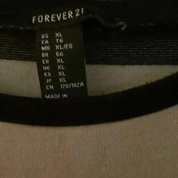 Forever 21 Women Dress Black Tan Wide Stripe SS Bodycon Slim Fit Mini Dress XL - Picture 5 of 5